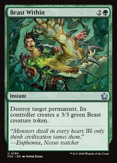 Beast Within · Foundations Commander 190/3