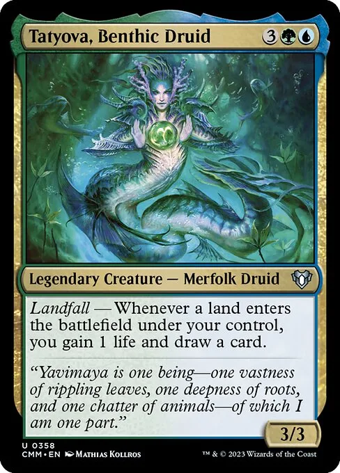 Tatyova, Benthic Druid · Commander Masters 358/1067