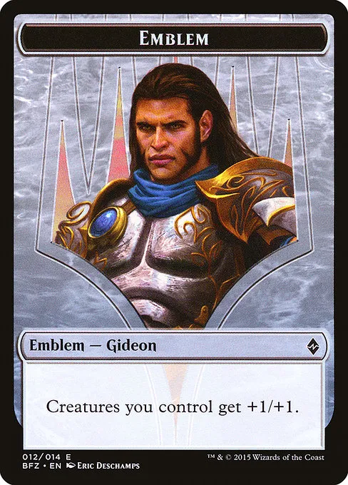 Gideon, Ally of Zendikar Emblem · Battle for Zendikar Tokens 12/14