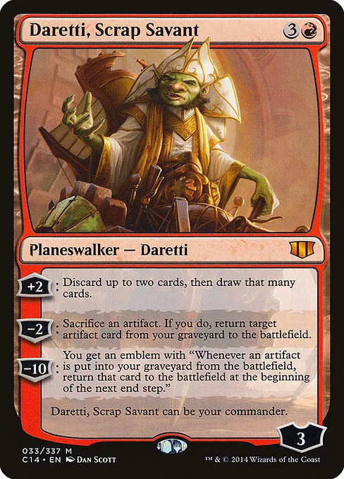 Daretti, Scrap Savant · Commander 2014 33/337