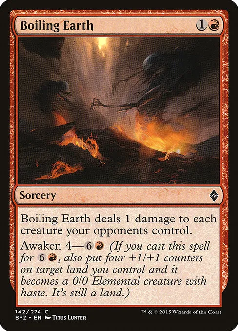 Boiling Earth · Battle for Zendikar 142/299
