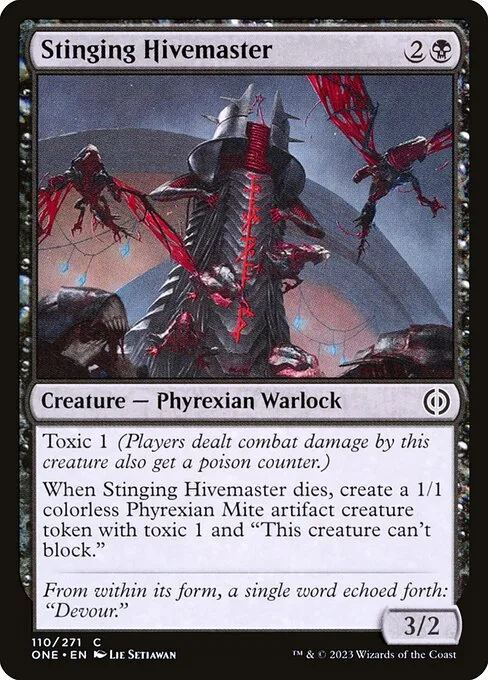 Stinging Hivemaster · Phyrexia: All Will Be One 110/479