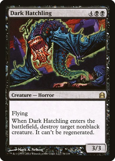 Dark Hatchling · Commander 2011 76/318