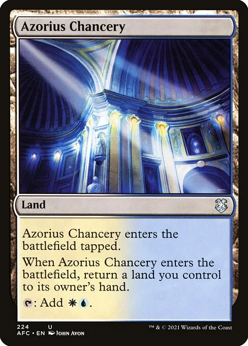 Azorius Chancery · Forgotten Realms Commander 224/331