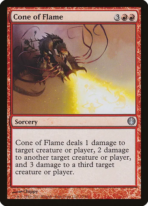 Cone of Flame · Duel Decks: Knights vs. Dragons 75/81