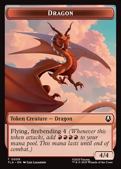 Dragon · Avatar: The Last Airbender Tokens 9/22