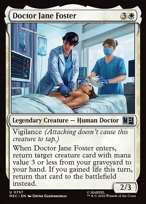 Doctor Jane Foster · Marvel Super Heroes Commander 757/9