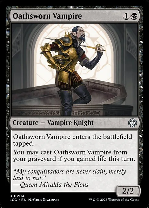 Oathsworn Vampire · The Lost Caverns of Ixalan Commander 204/370