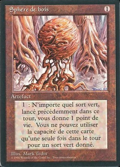 Wooden Sphere · Foreign Black Border 281/307