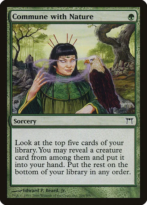 Commune with Nature · Champions of Kamigawa 204/307