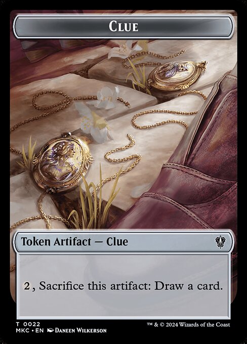 Clue · Murders at Karlov Manor Commander Tokens 22/31