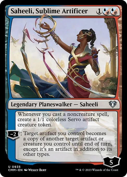 Saheeli, Sublime Artificer · Commander Masters 935/1067