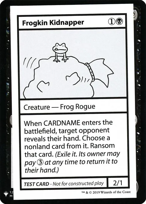 Frogkin Kidnapper · Mystery Booster Playtest Cards 2019 42/121