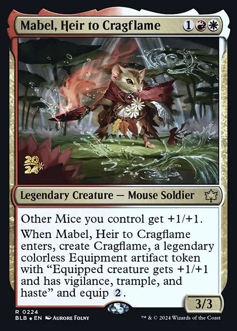 Mabel, Heir to Cragflame · Bloomburrow Promos 224s/160