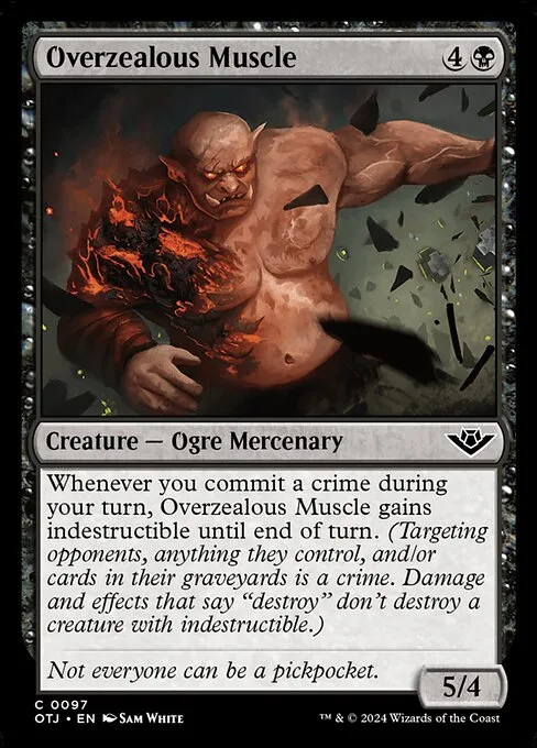 Overzealous Muscle · Outlaws of Thunder Junction 97/374
