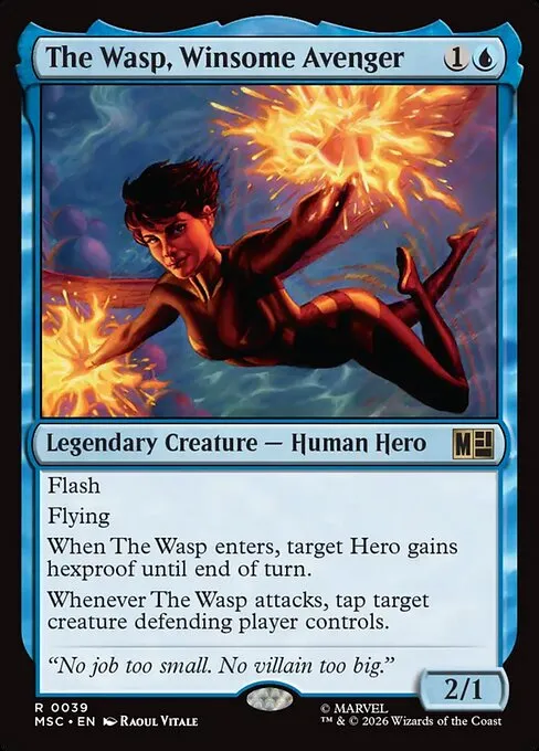 The Wasp, Winsome Avenger · Marvel Super Heroes Commander 39/9
