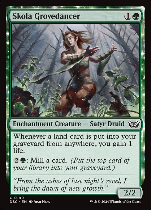 Skola Grovedancer · Duskmourn: House of Horror Commander 199/373