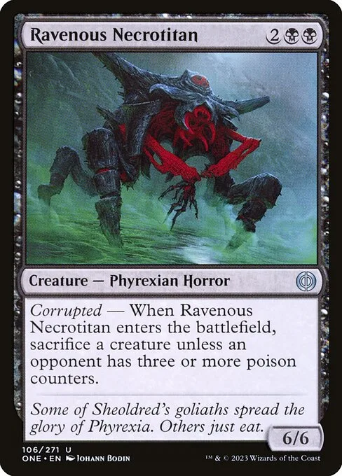 Ravenous Necrotitan · Phyrexia: All Will Be One 106/479