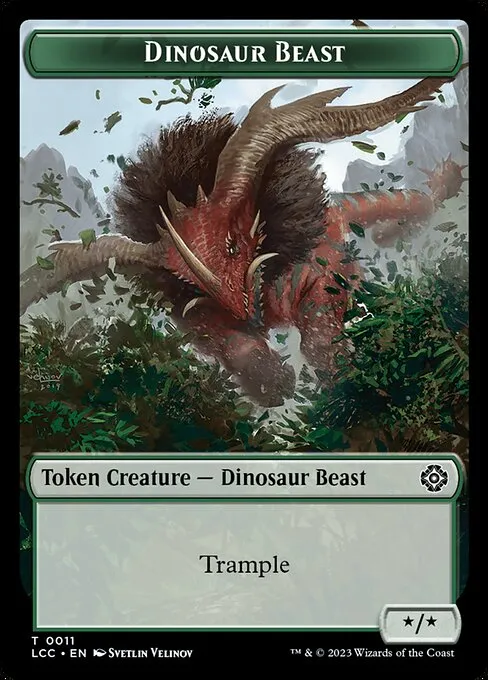 Dinosaur Beast · The Lost Caverns of Ixalan Commander Tokens 11/18