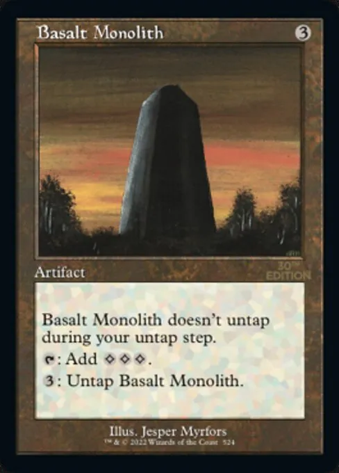 Basalt Monolith · 30th Anniversary Edition 524/594
