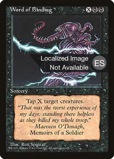 Word of Binding · Fourth Edition Foreign Black Border 172/378