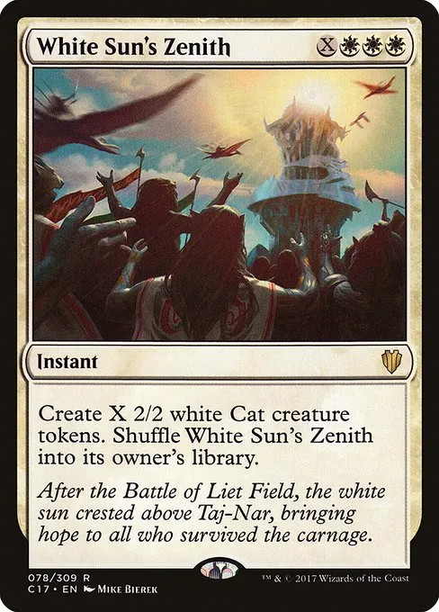 White Sun's Zenith · Commander 2017 78/309
