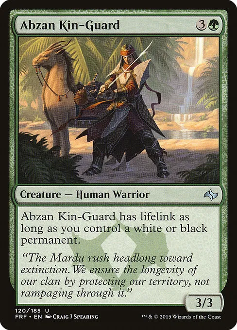 Abzan Kin-Guard · Fate Reforged 120/191