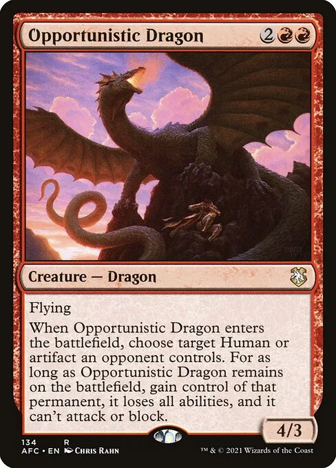 Opportunistic Dragon · Forgotten Realms Commander 134/331