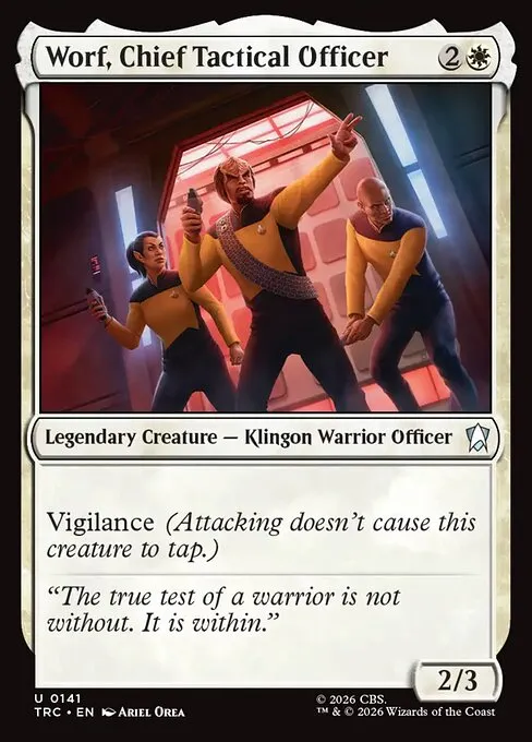 Worf, Chief Tactical Officer · Star Trek Commander 141/1