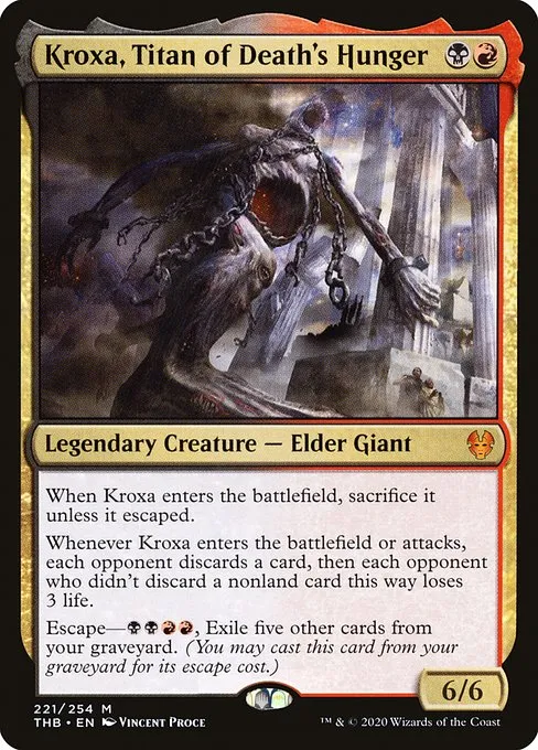 Kroxa, Titan of Death's Hunger · Theros Beyond Death 221/358