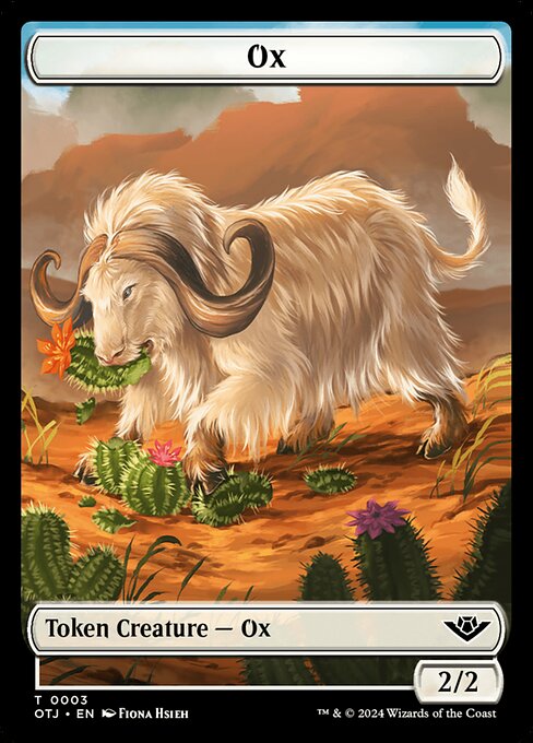 Ox · Outlaws of Thunder Junction Tokens 3/19