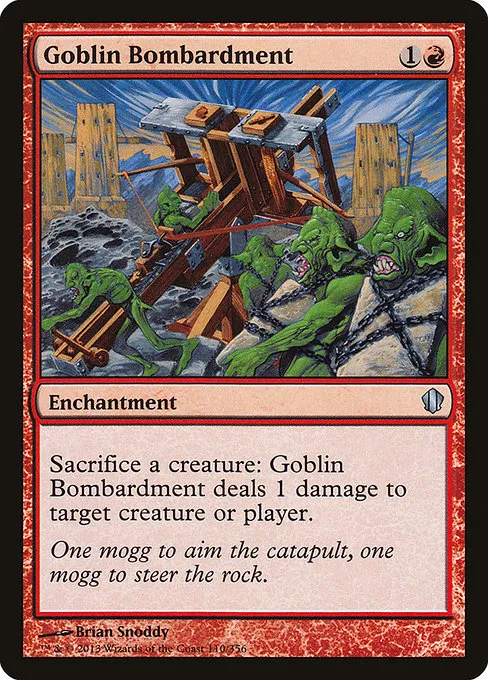 Goblin Bombardment · Commander 2013 110/356