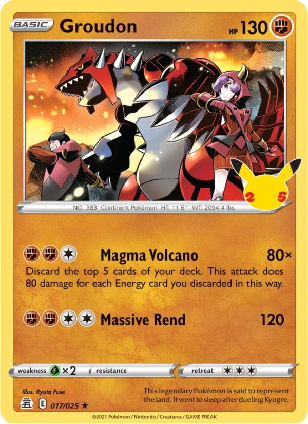 Groudon · Celebrations 17/25