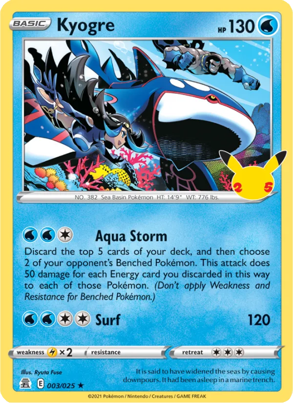 Kyogre · Celebrations 3/25