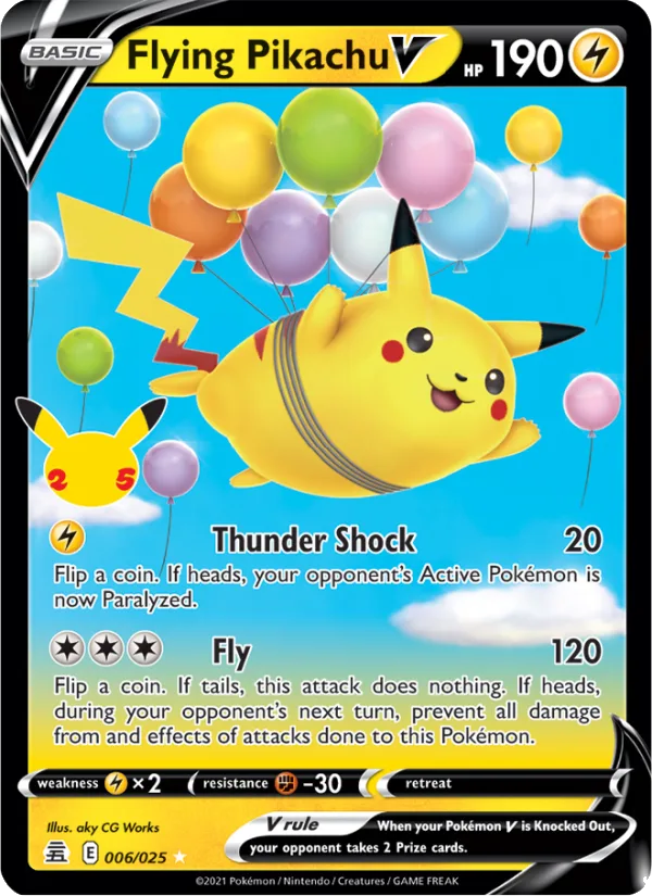 Flying Pikachu V · Celebrations 6/25