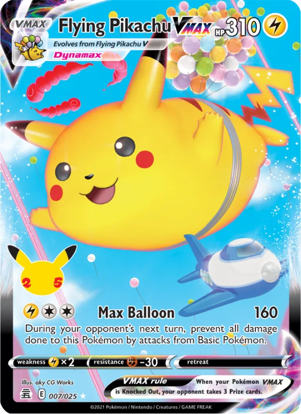 Flying Pikachu VMAX · Celebrations 7/25