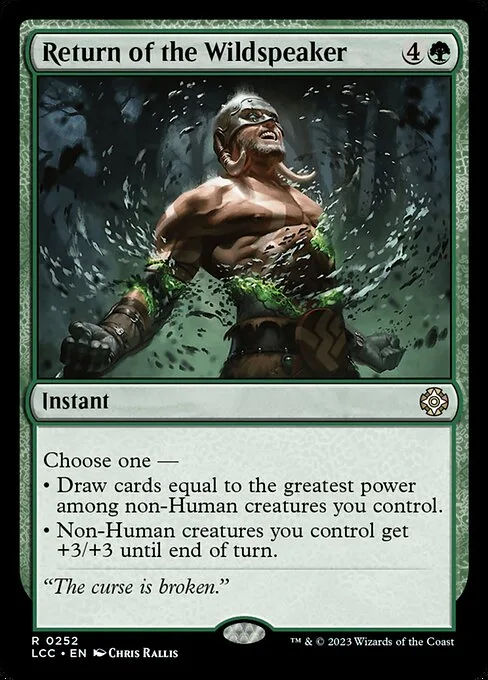 Return of the Wildspeaker · The Lost Caverns of Ixalan Commander 252/370