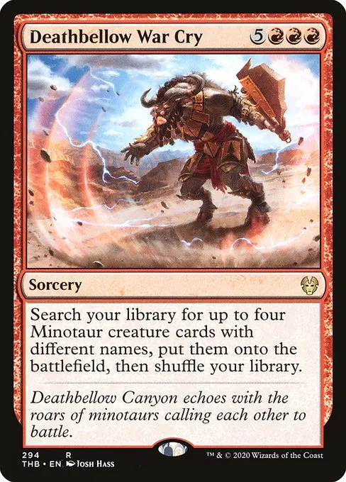Deathbellow War Cry · Theros Beyond Death 294/358