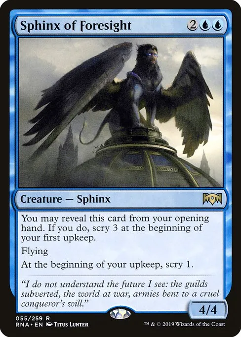 Sphinx of Foresight · Ravnica Allegiance 55/273