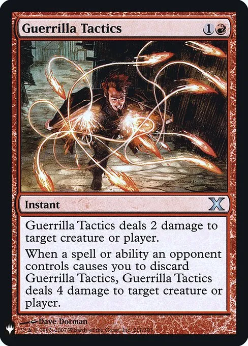 Guerrilla Tactics · The List 10E-211/5050