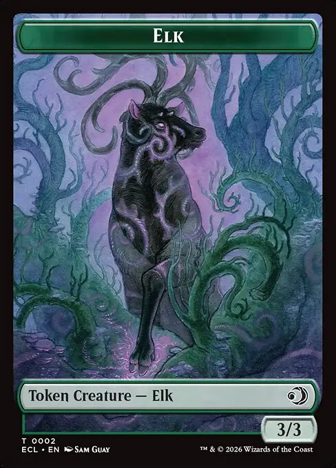 Elk · Lorwyn Eclipsed Tokens 2/13