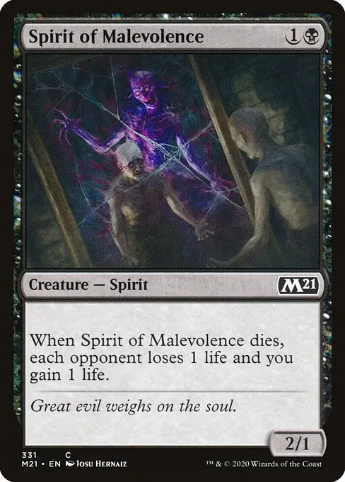 Spirit of Malevolence · Core Set 2021 331/397