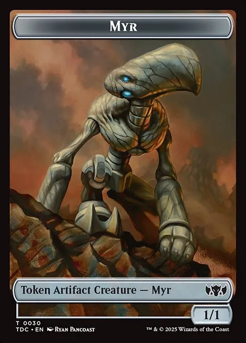 Myr · Tarkir: Dragonstorm Commander Tokens 30/34