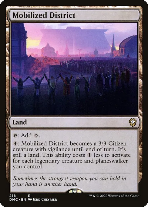Mobilized District · Dominaria United Commander 218/240