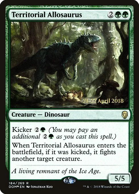 Territorial Allosaurus · Dominaria Promos 184s/118
