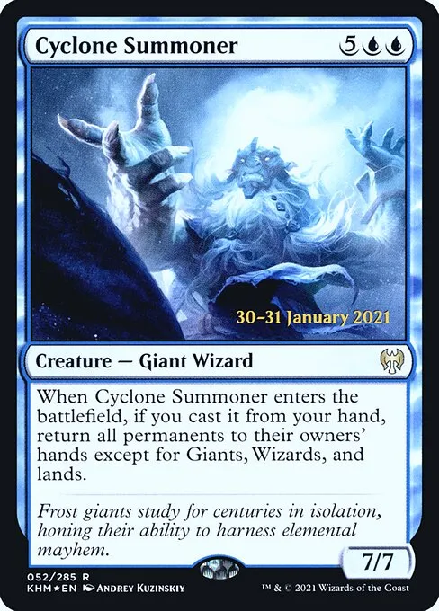 Cyclone Summoner · Kaldheim Promos 52s/158