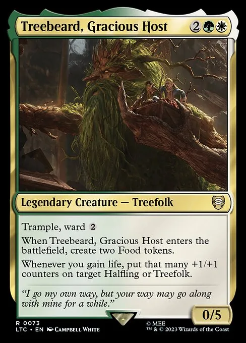 Treebeard, Gracious Host · Tales of Middle-earth Commander 73/591