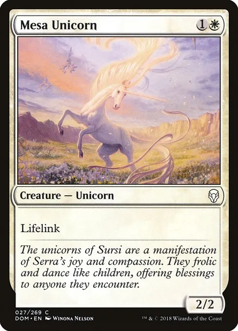 Mesa Unicorn · Dominaria 27/280
