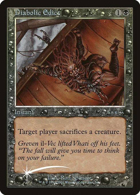 Diabolic Edict · Arena League 2001 10/12