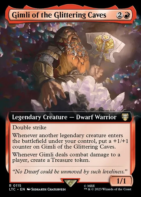 Gimli of the Glittering Caves · Tales of Middle-earth Commander 115/591